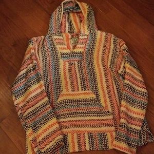 Colorful knit hoodie (never worn)